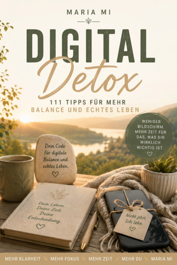 Digital Detox-Code – Headerbild zum E-Book für mehr Fokus, Zeit und Lebensqualität