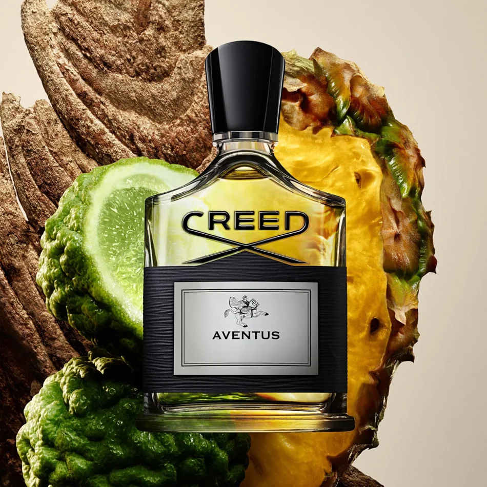 Creed Aventus Eau de Parfum in einer Duftinszenierung