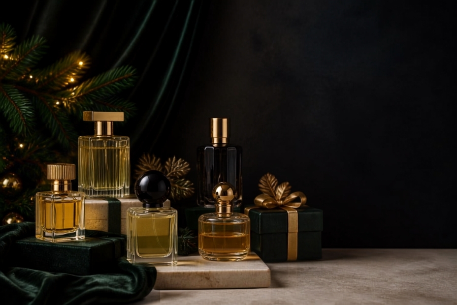 Elegante Parfumflakons als exklusive Weihnachtsgeschenke